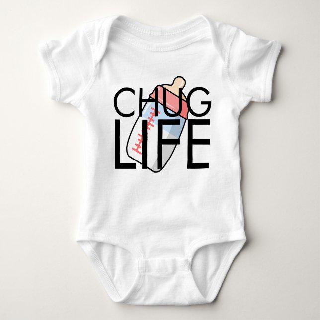 CHUG LIFE- Girls Bottle Baby Bodysuit (Front)