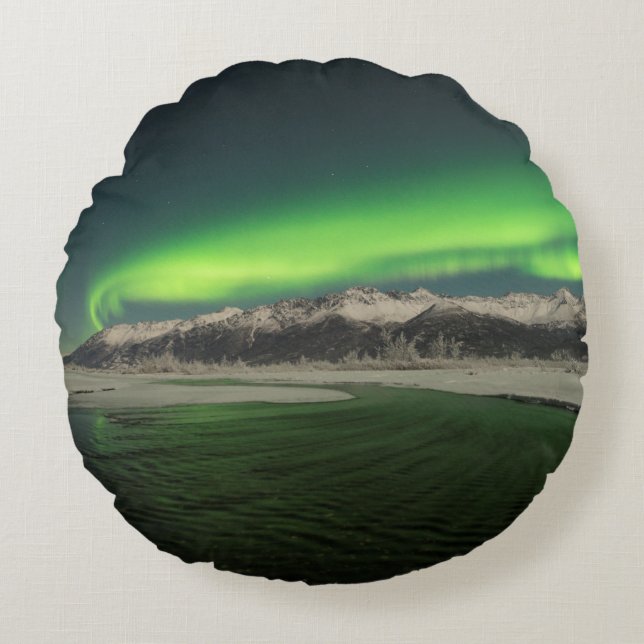 Chugach Aurora Round Cushion (Front)