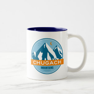 Chugach Mountains Alaska Two-Tone Coffee Mug