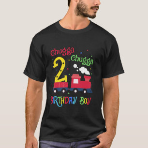 Chugga Chugga 2nd Birthday 2 Years Old Locomotive T-Shirt
