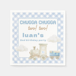 Chugga Chugga Train Birthday  Napkin