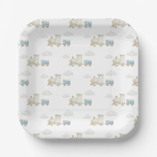 Chugga Chugga Train Birthday  Paper Plate