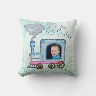 Chugga Chugga two two Boys Train photo Cushion