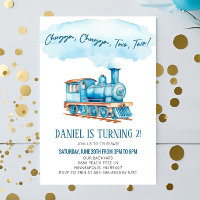 Chugga Two Two Choo Choo Train 2nd Birthday Party