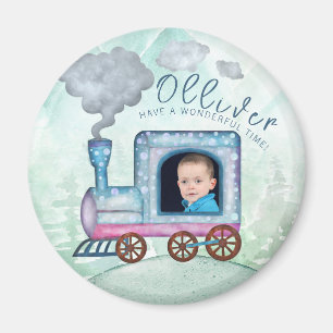 Chugga Two Two Train Birthday photo Magnet
