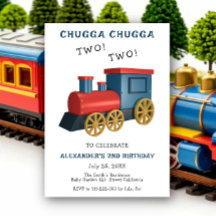 Chugga Two Two Train Second Birthday