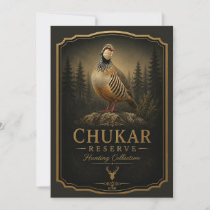 Chukar Partridge ,Art Invitation