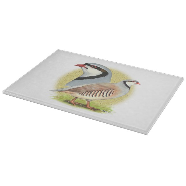 Chukar Partridge Combo Cutting Board (Corner)