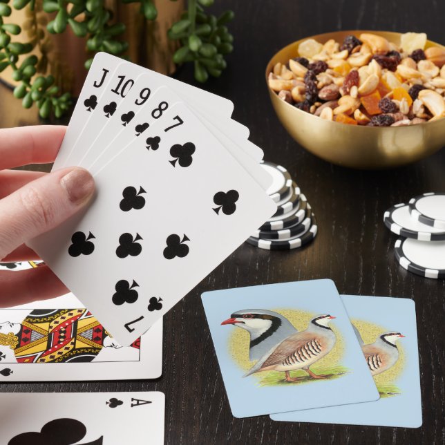 Chukar Partridge Combo Playing Cards (In Situ)