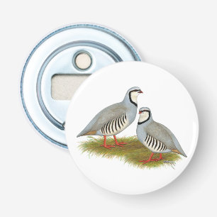 Chukar Partridge Pair Bottle Opener
