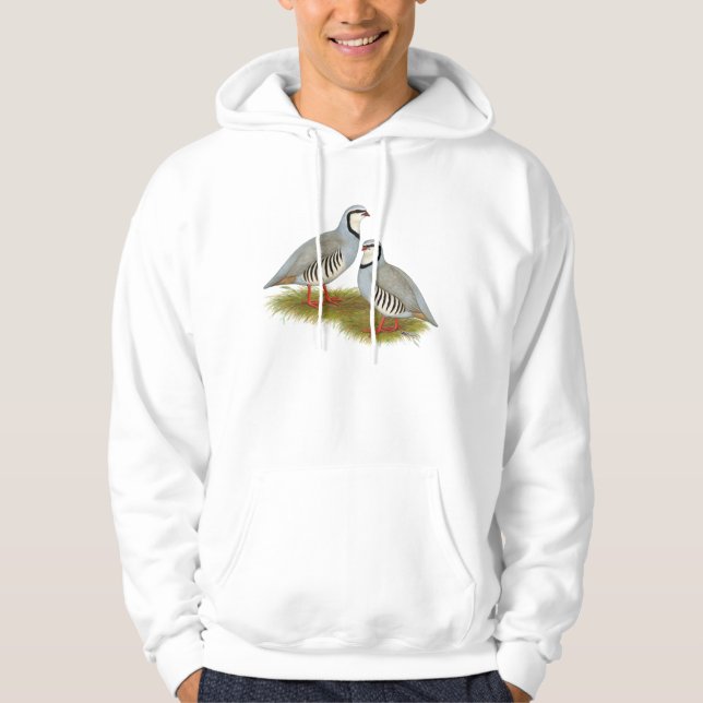 Chukar Partridge Pair Hoodie (Front)