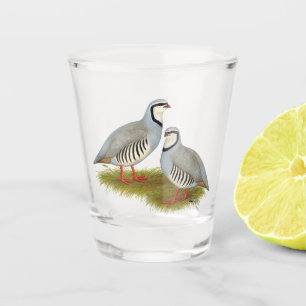 Chukar Partridge Pair Shot Glass