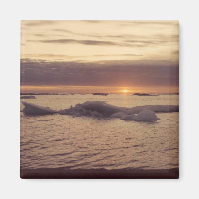 Chukchi Sea Fall Ice Barrow Alaska Photo Design Magnet (Front)