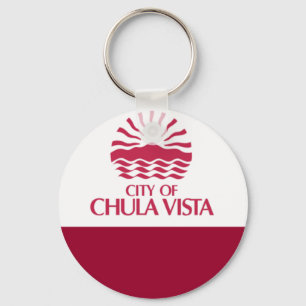 Chula Vista (California) City flag Keychain