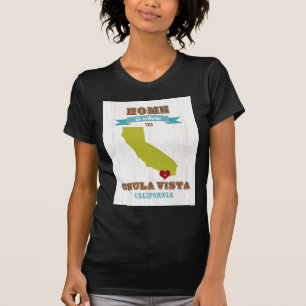 Chula Vista, California Map – Home Is Where The T-Shirt