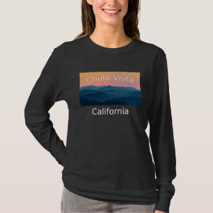 Chula Vista California Mountain sunset hometown T-Shirt