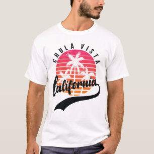 Chula Vista, California Retro Sunset Men's T-Shirt
