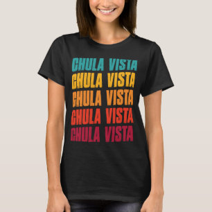 Chula Vista California Souvenir Retro Vintage Chu T-Shirt