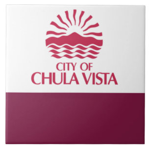 Chula Vista city flag Ceramic Tile