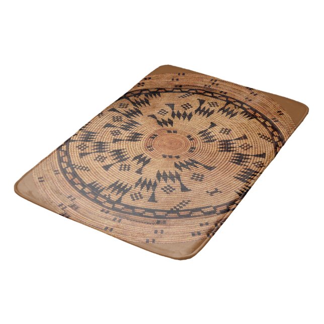 Chumash Native American Art Bath Mat (Angled)