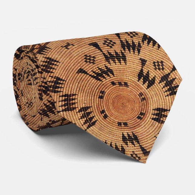 Chumash Native American Art Tie (Rolled)