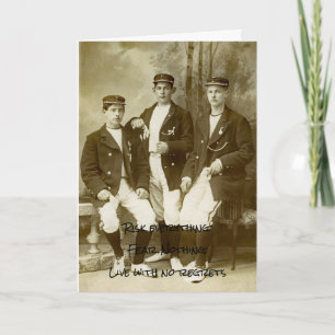 Chummy Young N Handsome Cricket Team Players 1890' Card