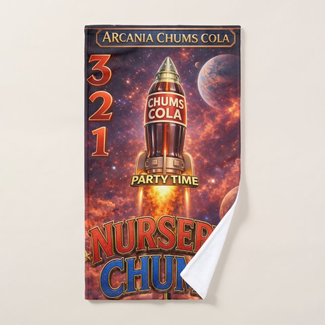 Chums cola rockets/bathroom blast off bath towel set (Hand Towel)