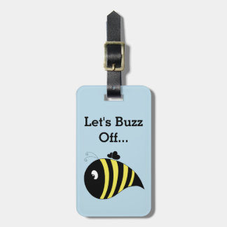 Chunky Bee Luggage Tag