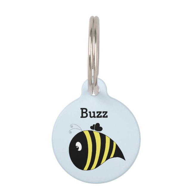 Chunky Bee Pet Tag (Front)