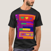 Chunky block mixed colours design bright