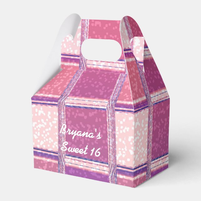 Chunky Chic Glitter Square Glamour Party Favour Bo Box (Front Side)