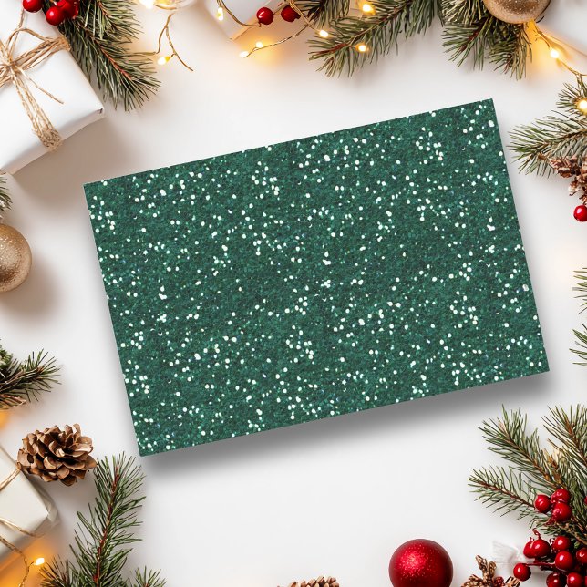 Chunky Confetti Glitter Sparkle Dark Green Tissue Paper (Creator Uploaded)
