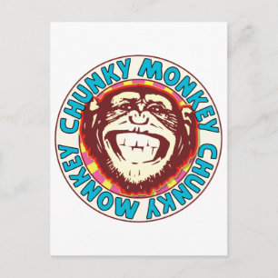 Chunky Monkey Postcard