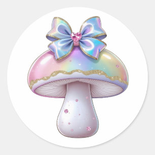 Chunky Mushroom Classic Round Sticker