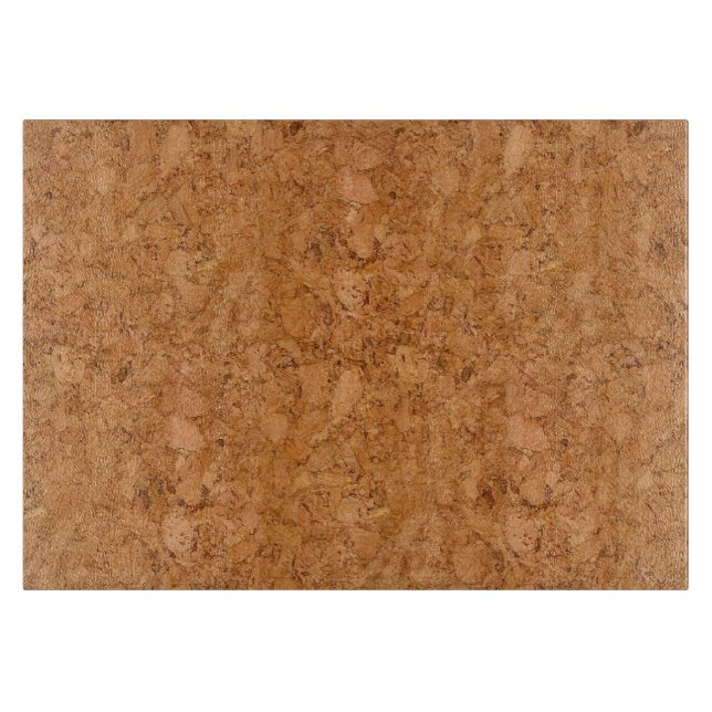 Chunky Natural Cork Wood Grain Look Cutting Board (Front)