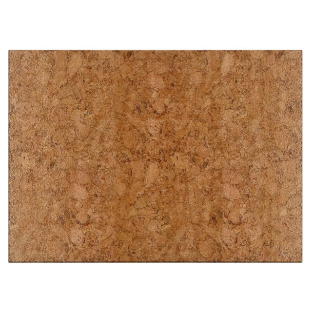 Chunky Natural Cork Wood Grain Look Cutting Board (Front)