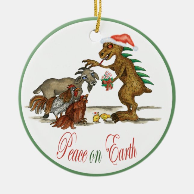 Chupacabra and Goat Ornament (Front)