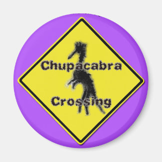 Chupacabra Crossing purple magnet
