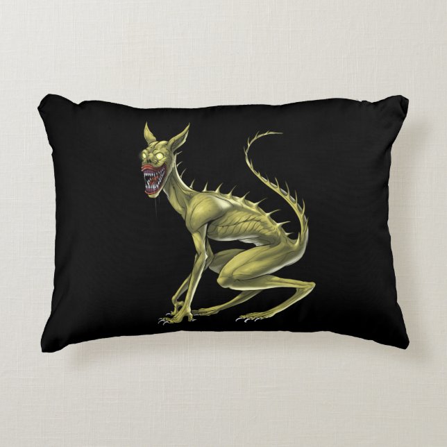 Chupacabra Cryptid Beast Decorative Cushion (Front)