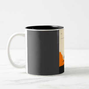 Chupacabra Cryptid Cryptozoology Poster  Two-Tone Coffee Mug