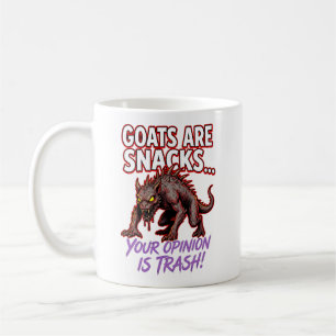 Chupacabra Goats Are Snacks Funny Cryptid Humor Coffee Mug