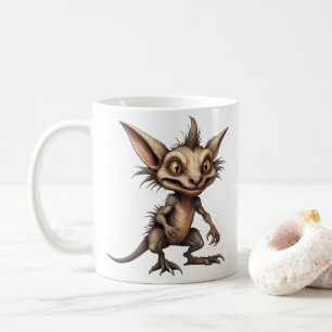 Chupacabra Gremlin Hybrid Illustration Coffee Mug