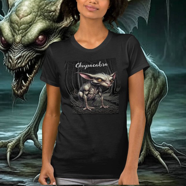 Chupacabra in the Woods Cryptid T-Shirt (Creator Uploaded)