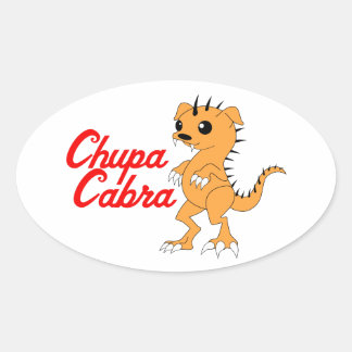 Chupacabra Oval Sticker