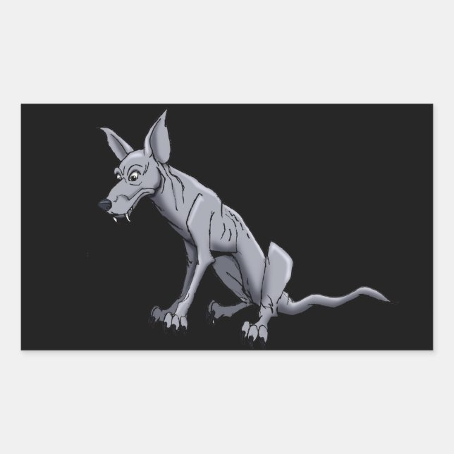 Chupacabra Rectangular Sticker (Front)