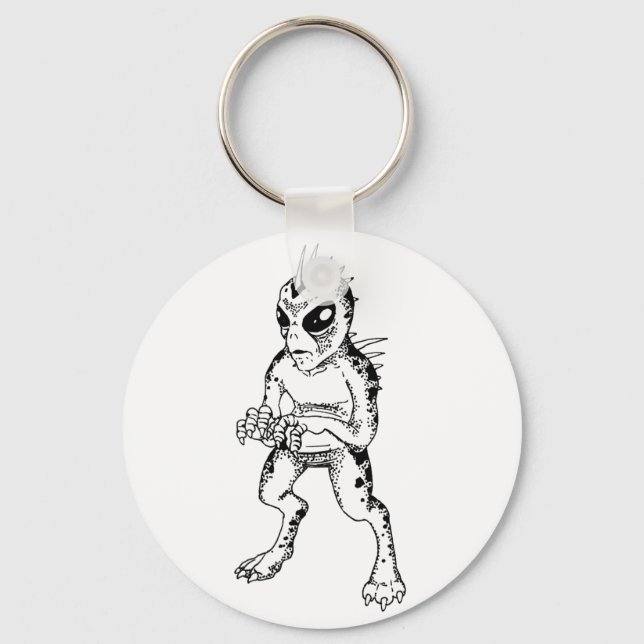 Chupacabra (Sketch) Key Ring (Front)