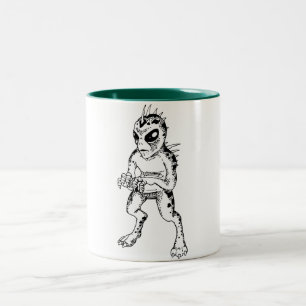 Chupacabra (Sketch) Two-Tone Coffee Mug