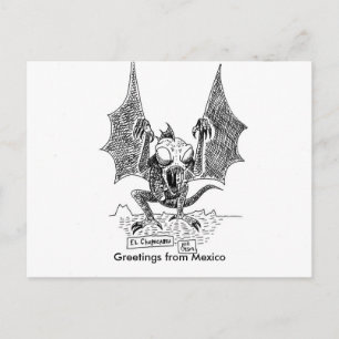 Chupacabra's Greetings from Mexico Postcard