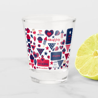 Chupito Vase 4 of July 4 Shot Glass
