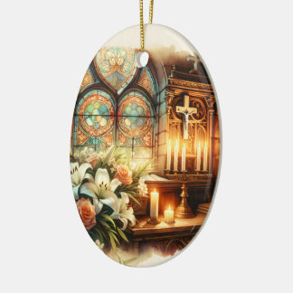 Church Altar Personalised Ornament